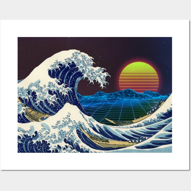 Great Wave Off Kanagawa Wall Art by badbad31